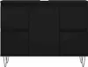 vidaXL Badschrank Schwarz 80x33x60 cm Holzwerkstoff Produktbild-Vorschau 3