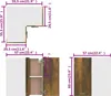 vidaXL Eck-Hängeschrank Lyon Räuchereiche 57x57x60 cm Produktbild-Vorschau 7