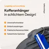 Aluminium Kofferanhänger Set 4 Stück – Gepäckanhänger mit Produktbild-Vorschau 5