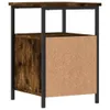 vidaXL Stolik nocny dąb wędzony 34x35,5x50 cm materiał Podgląd zdjęcia produktu 9