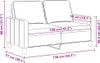Sofa 2-osobowa, jasnożółta, 120 cm, tapicerowana tkaniną Podgląd zdjęcia produktu 7