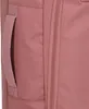 A close-up view of a pink travel bag, showing a handle and a zipper. Voir les images du produit
