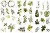 Oblique Unique 34 Sticker Blumen Pflanzen Blätter Aufkleber Produktbild-Vorschau 1