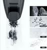 A vacuum cleaner nozzle is shown collecting various debris, with close-up images of different types of debris on the right side. Náhled obrázku produktu