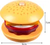 A wooden toy burger with dimensions indicated. Náhľad obrázku produktu