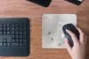 MuchoWow® Mauspad Mousepad Marmor - Luxus - Grau - Weiß Produktbild-Vorschau 3