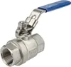 tecuro Edelstahl V4A Kugelhahn, beidseitig IG 3/8 Zoll (DN Produktbild-Vorschau 1