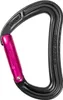 Schnappkarabiner "Raven Straight" von Ocun; schwarz mit pinkem Verschluss. Produktbild-Vorschau