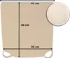sunnypillow 4er Set Stuhlkissen mit Klettverschluss Produktbild-Vorschau 4