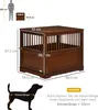 Cage pour chiens PawHut, cage pour animaux domestiques, Voir les images du produit 3