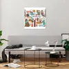 Bilder auf glas - Winter Baum Wald Tiere - 60x60cm - Produktbild-Vorschau 6