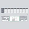 A table showing dimensions and diagrams illustrating how to measure the product. Produktbild-Vorschau