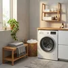 Naturel Home Holz Sitzbank mit Ablageboden 78 x 47 x 37 cm Produktbild-Vorschau 7