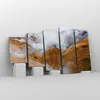 Bild auf Leinwand - Leinwandbild - 5 Teile - Berge Wolken Produktbild-Vorschau 4