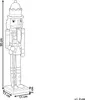 BELIANI Nussknacker-Figur blau Kiefernholz handgefertigte Produktbild-Vorschau 3