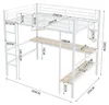 Flieks Etagenbett 140x200cm mit Schreibtisch und Regal, Produktbild-Vorschau 7