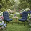 Coussins pour fauteuils à bascule d'extérieur avec sangles, Voir les images du produit 5