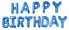 Folienballon Happy Birthday Girlande, blau, ca. 40 cm Produktbild-Vorschau 1