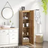 COSTWAY, armoire haute à 4 étagères, meuble de rangement Voir les images du produit 8