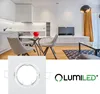 LUMILED 6x zapustené bodové svietidlá otočné ploché body Náhľad obrázku produktu 2