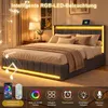 Lit rembourré INONEFT 160x200 cm avec éclairage LED et Voir les images du produit 5