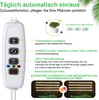 A close-up of a plant grow light controller with accompanying text and diagrams explaining its features and functions. Produktbild-Vorschau