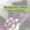 6x Legeeier Kunsteier Nesteier für Hühner Gipseier Bruteier Produktbild-Vorschau 3