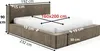 GUTTO Polsterbett FILO Beige 160x200 aus Kordstoff mit Produktbild-Vorschau 7