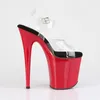 FLAMINGO-808 Damen Sandale von Pleaser, Transparent Schwarz Produktbild-Vorschau 5