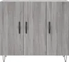 The Living Store Sideboard Grau Sonoma 90x34x80 cm Produktbild-Vorschau 6