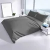Mikrofaser Bettwäsche Set 135x200 cm Grau Einfarbig mit Produktbild-Vorschau 5
