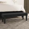 vidaXL Lavica čierna 100x30x30 cm Velvet Náhľad obrázku produktu 2