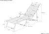Liegestuhl rot-weiß Gartenliege Sonnenliege Deckchair Buche Produktbild-Vorschau 7