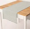 Tischläufer Musselin Vichy Karo mintgrün weiß 40x160cm Produktbild-Vorschau 1