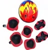 7Pcs Kinder Fahrrad Radfahren Skating Helm Knie Ellbogen Produktbild-Vorschau 2