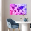 MuchoWow® Poster Weltkarte - Rosa - Blau 90x60 cm - Produktbild-Vorschau 5