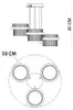 LED-Deckenleuchte 24W TIARA PND-77362-3-24W-GD Italux Produktbild-Vorschau 3