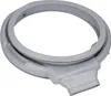 A gray washing machine door seal is shown against a white background. Produktbild-Vorschau