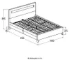 HOME DELUXE - LED Bett NUBE mit Schubladen 140 x 200 Produktbild-Vorschau 3