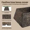 vidaXL Obroża choinkowa czarna 50 x 50 x 25 cm hiacynt Podgląd zdjęcia produktu 6