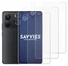 A smartphone with a camera module and screen protectors are displayed. Produktbild-Vorschau