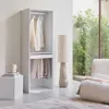 sweeek - Ankleidemodul mit Garderobe und Hosenhalter - Weiß Produktbild-Vorschau 4