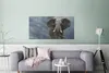 MuchoWow® Poster Laufender Elefant vor einem dunklen Himmel Produktbild-Vorschau 5
