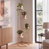FineBuy Portavasi in vero marmo bianco 36,5x107,5x36,5 cm Anteprima dell’immagine prodotto 1
