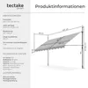 tectake® Klemmmarkise mit Handkurbel einfache Montage Produktbild-Vorschau 6