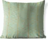 MuchoWow® Outdoor Kissen - Gold - Linie - Muster - 50x50 cm Produktbild-Vorschau 1