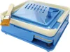 A blue and cream colored capsule filling machine with a brush on a white background. Náhled obrázku produktu
