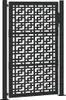 vidaXL Tuinpoort, zwart, 100x150 cm, staal, kruisdesign Productafbeelding-voorbeeld 1