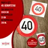 Happy Birthday 40 36-teiliges Party-Set mit 8 Papptellern, Produktbild-Vorschau 4