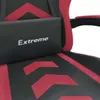 vidaXL Gaming-Stuhl mit Fußstütze Schwarz und Weinrot Produktbild-Vorschau 17